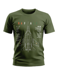 Premium Biowashed Cotton T-Shirt - Rafale Fighter Jet Edition