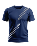 Premium Biowashed Cotton T-Shirt - Fighter Jet Formation Design
