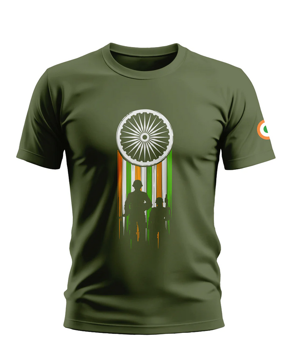Premium Biowashed Cotton T-Shirt - Indian Pride Edition