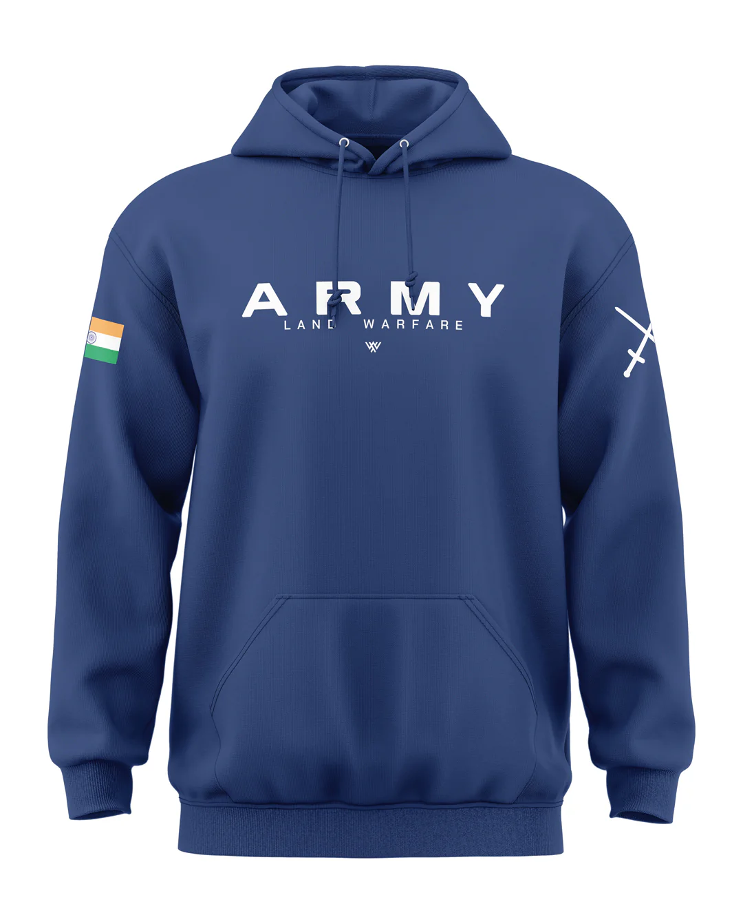 Premium Biowashed Cotton Hoodie - Army Land Warfare Design