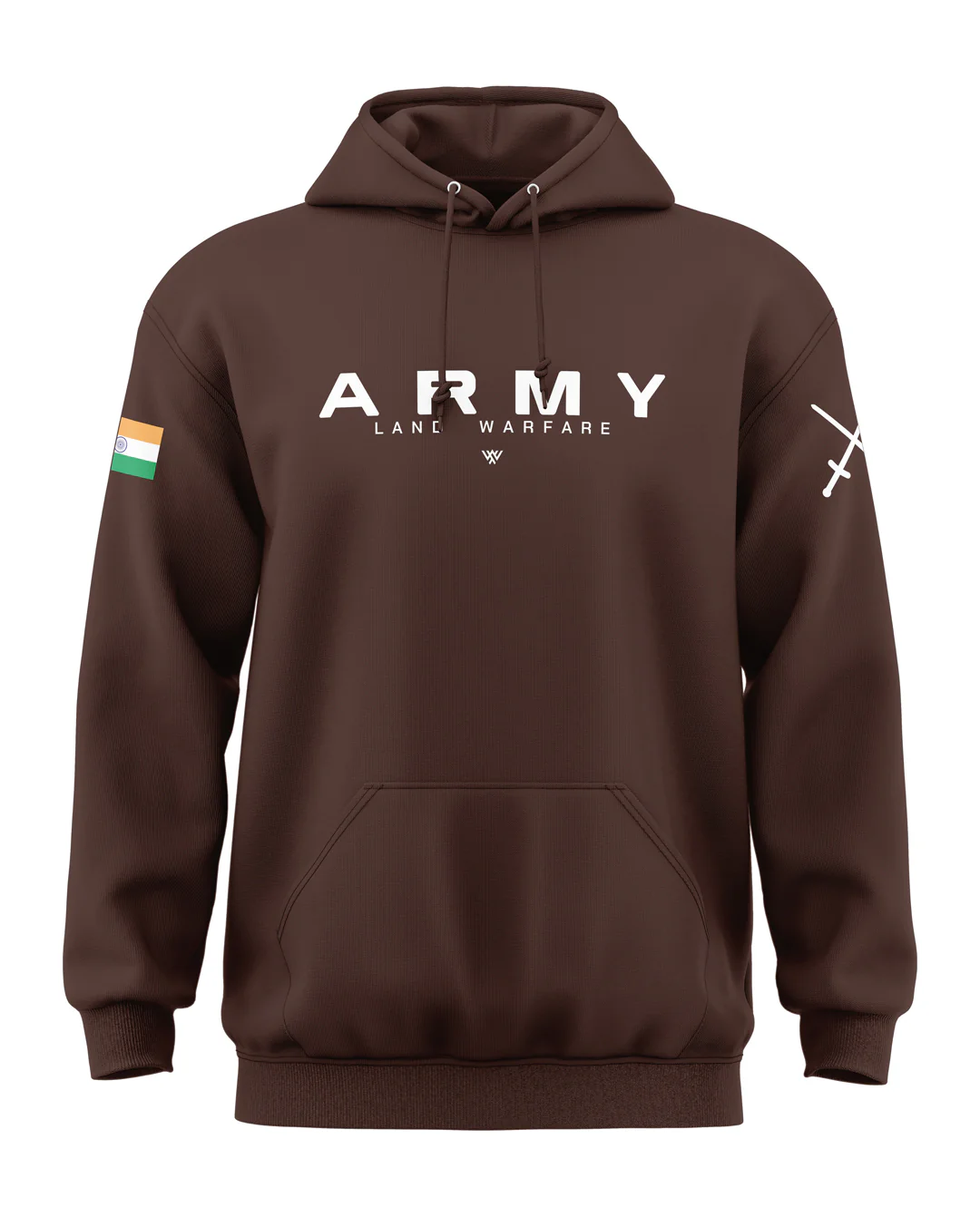 Premium Biowashed Cotton Hoodie - Army Land Warfare Design