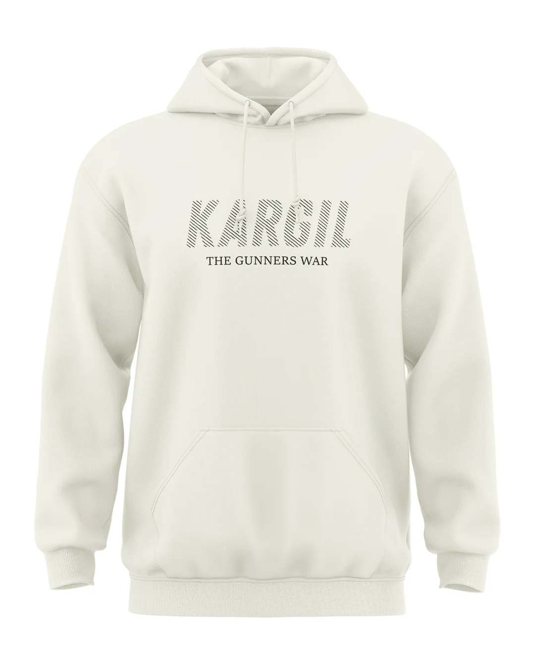Premium Biowashed Cotton Hoodie - Kargil The Gunners War Design
