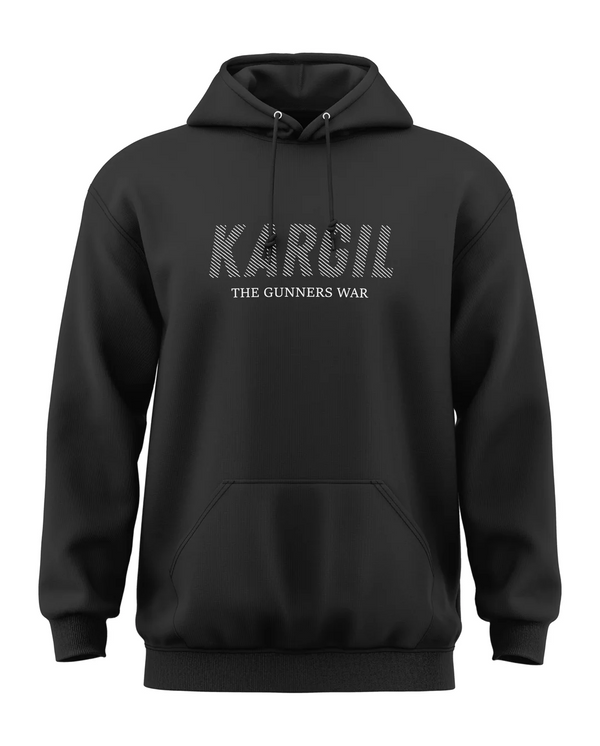 Premium Biowashed Cotton Hoodie - Kargil The Gunners War Design