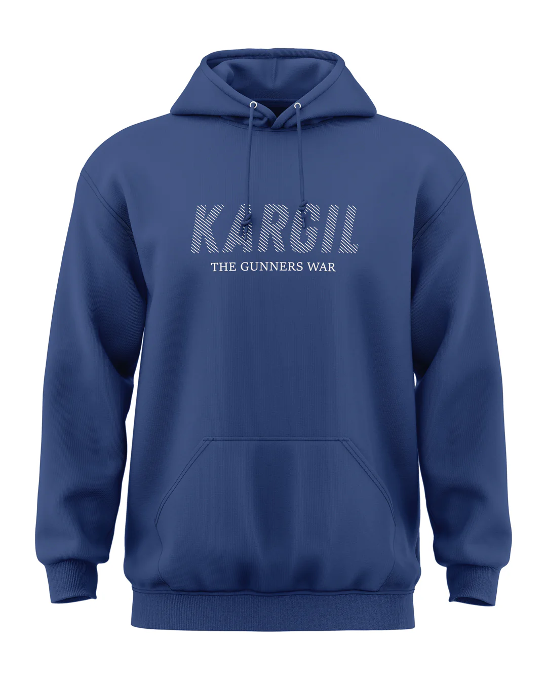 Premium Biowashed Cotton Hoodie - Kargil The Gunners War Design