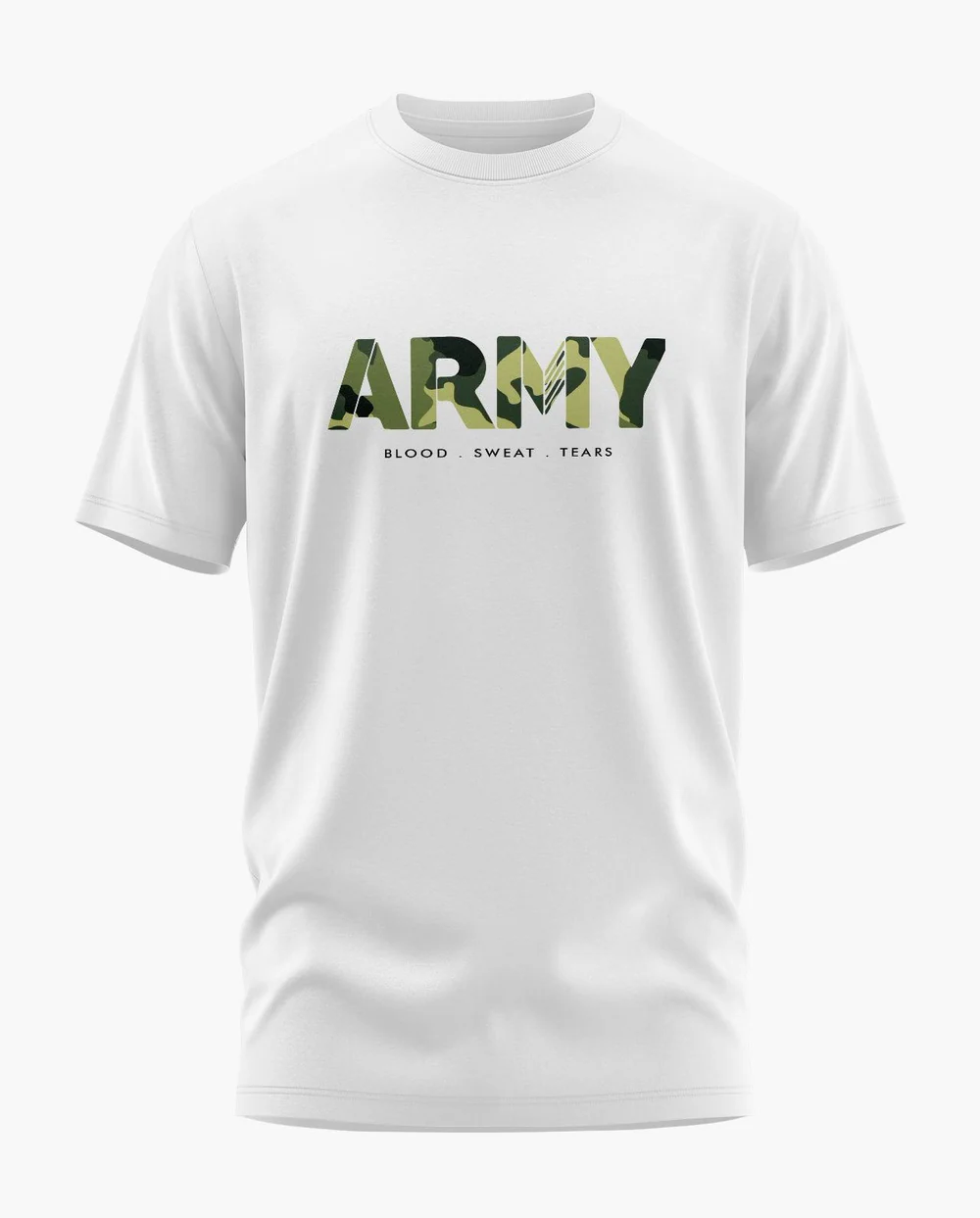 Indian Army T-Shirt – Blood, Sweat & Tears Edition | Camouflage Military Tee