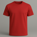 Premium Biowashed Cotton T-Shirt - Classic Comfort Essentials Red