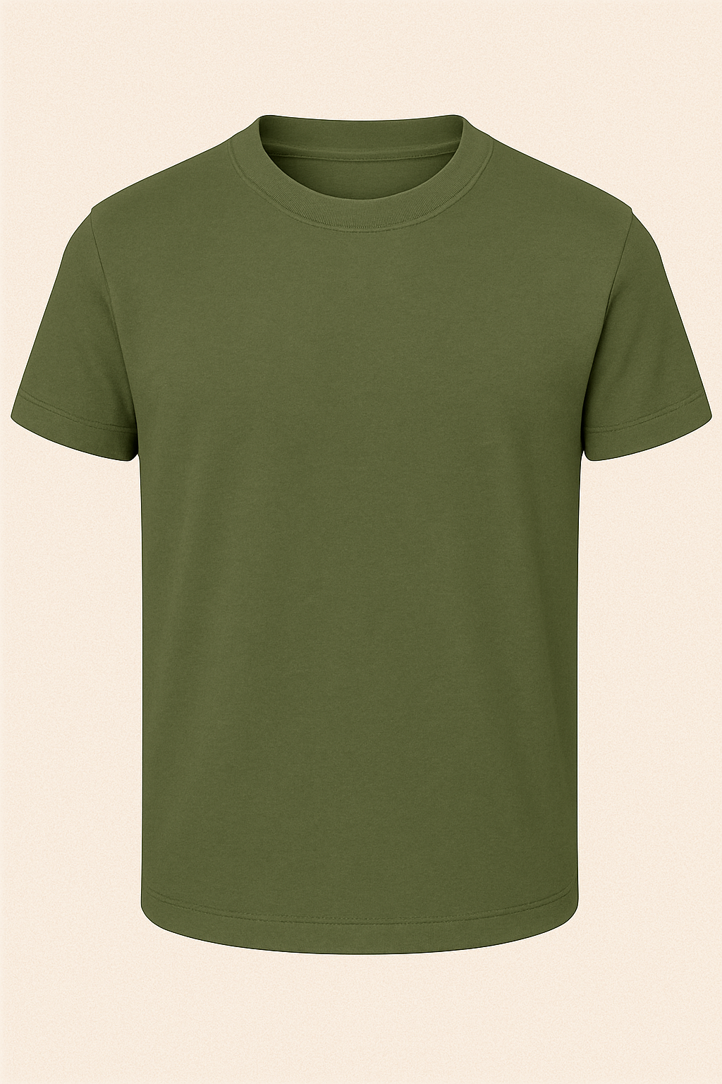 Premium Biowashed Cotton T-Shirt - Classic Comfort Essentials Green