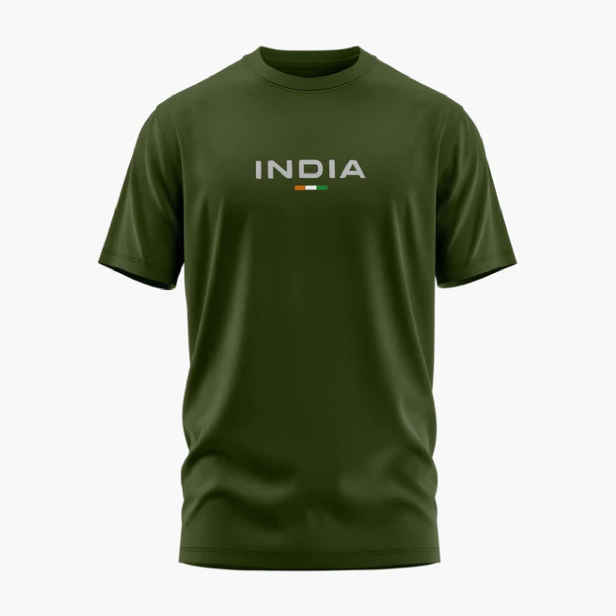 INDIA T-Shirt – Tricolor Minimal Edition | Patriotic Classic Tee