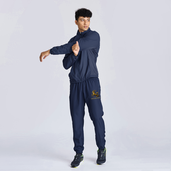 Men's Navy Athletic Track Pants - Lightweight Training Joggers